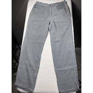 Tommy Bahama Relax Men's Silk Blend Corduroy Gray 5 Pocket Pants 33x30 EUC